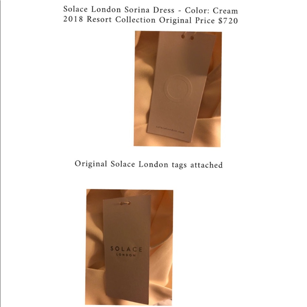 RARE - Solace London Sorina Dress in Color: Cream - Picture 6 of 7